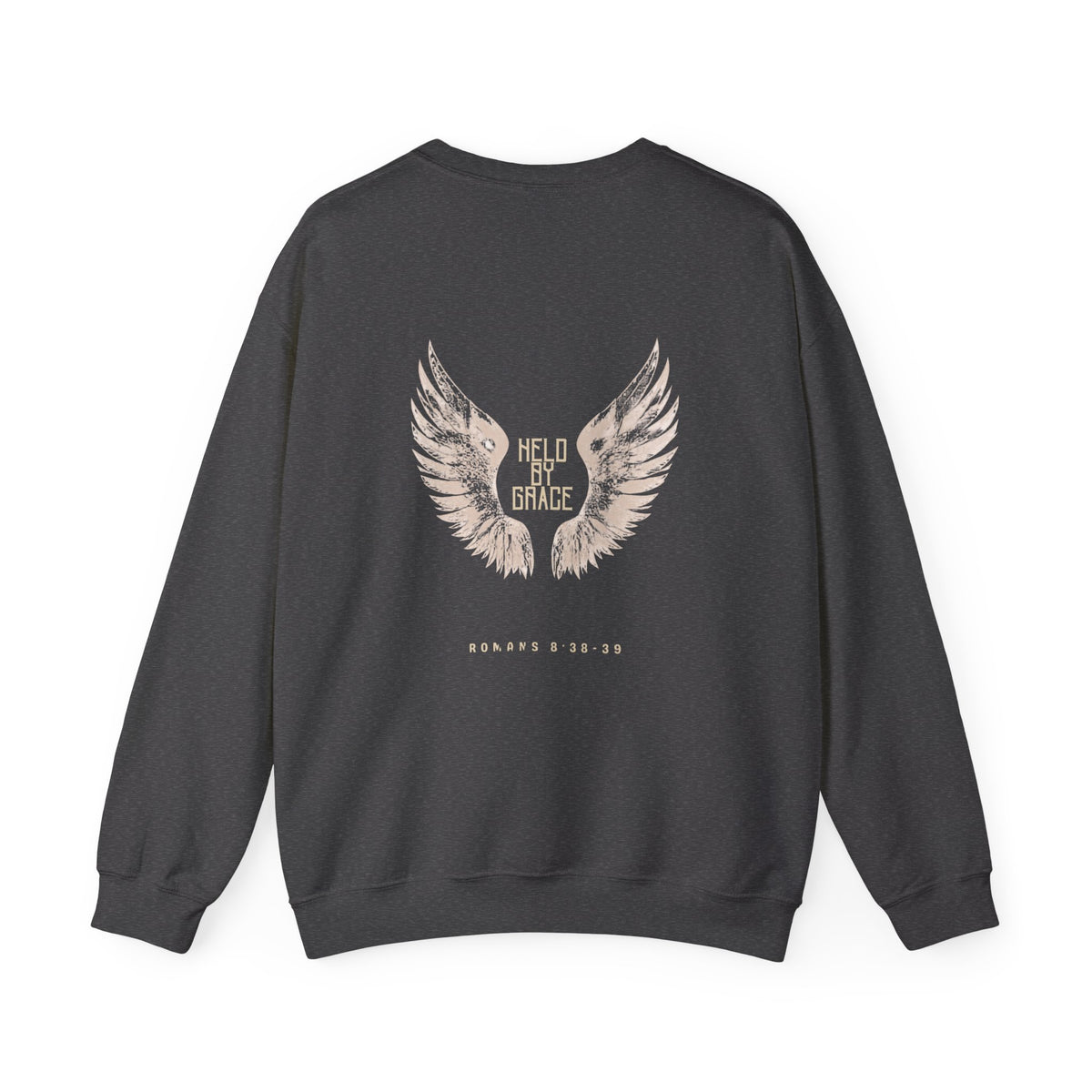 Held by Grace angel wings crewneck sweatshirt